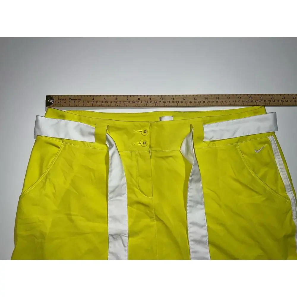 Nike golf tour performance dri-fit women’s yellow & white skirt